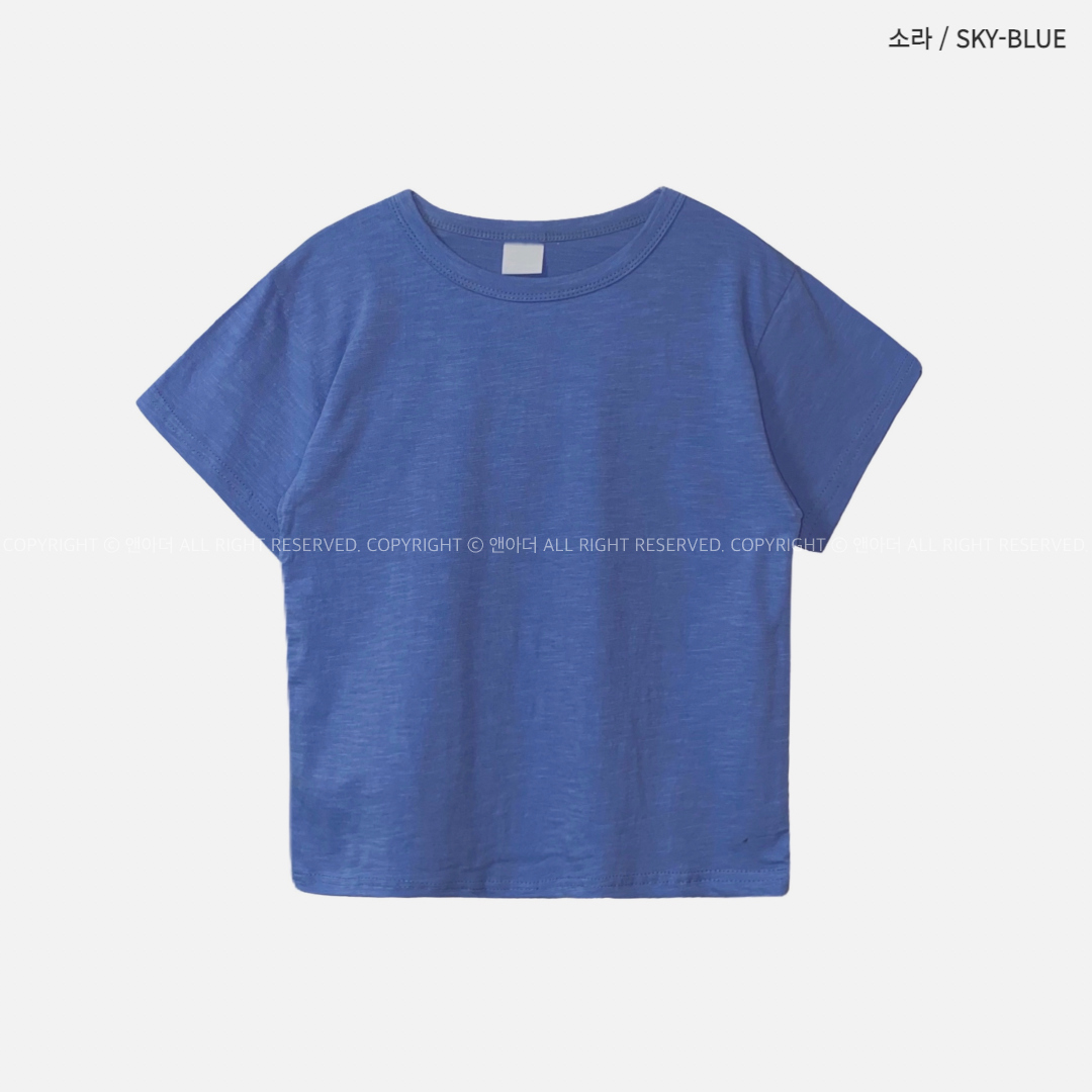 반팔 티셔츠 네이비블루 색상 이미지-S2L12