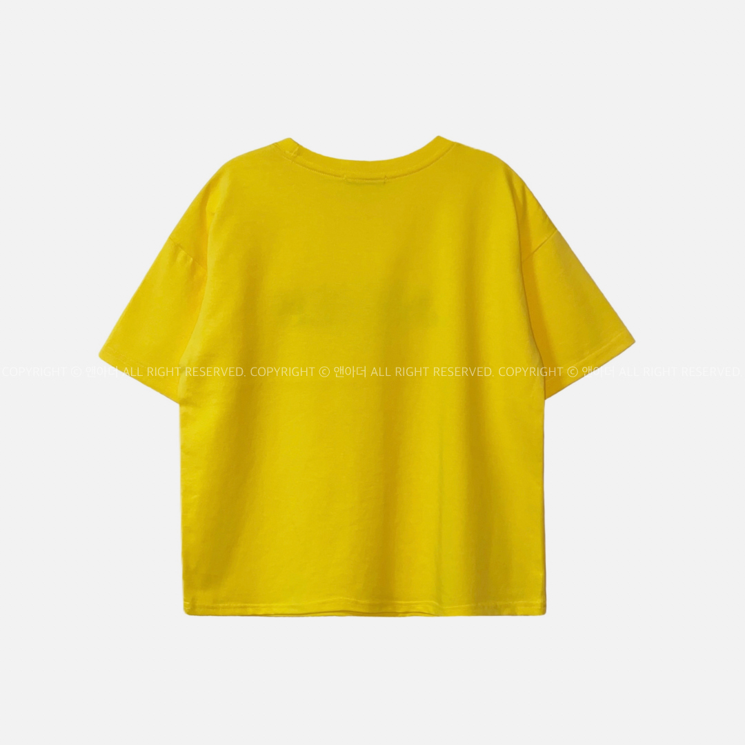 반팔 티셔츠 옐로우 색상 이미지-S2L4