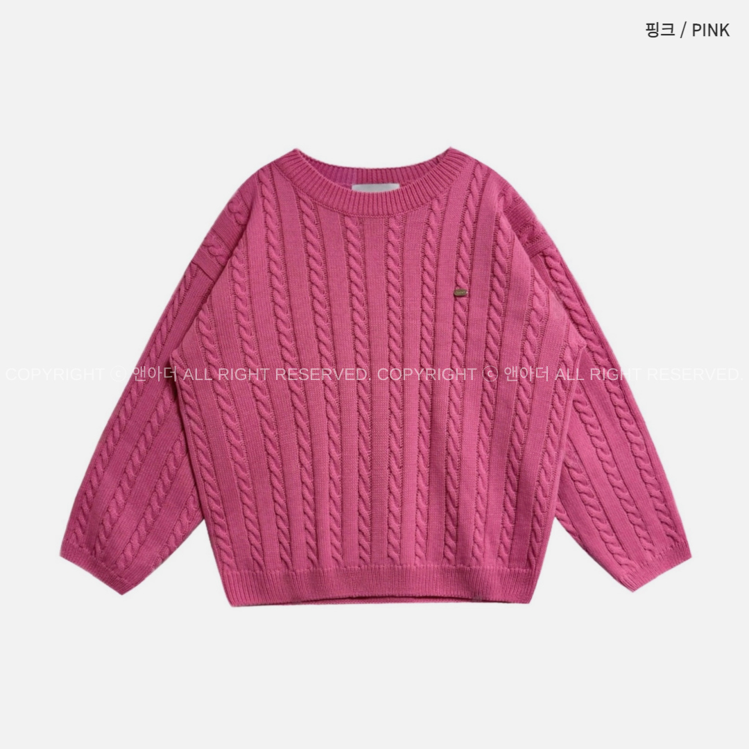 긴팔 티셔츠 핑크 색상 이미지-S2L50